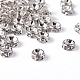 Abalorios de latón Diamante de imitación espaciador RB-A014-Z6mm-01S-NF-3