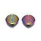 Perlas de aleación de color arco iris chapado en estante PALLOY-S180-364-2