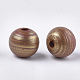 Perline di legno naturale dipinte a mano WOOD-S053-06-2