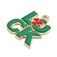 Emaille-Anhänger aus Legierung zum St. Patrick's Day ENAM-G222-01C-02-2