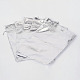 レクタングルオーガンジーバッグ巾着袋  銀  23x17cm X-OP-R018-23x17cm-01-2