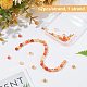 OLYCRAFT 62Pcs Natural Red Agate Beads Strands 6mm Grade A Natural Stone Beads Crystal Energy Stone Round Orange Red Beads for Jewelry Making DIY G-OC0001-92A-4