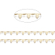 3.28 Fuß handgefertigte Perlenketten aus Messing X-CHC-I031-20G-1