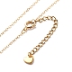 Alloy Enamel Heart with Resin Beaded Pendant Necklace Dangle Earrings SJEW-JS01249-5