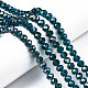 Electroplate Glass Beads Strands EGLA-A034-T8mm-B25-1