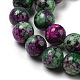 Natural Larvikite Beads Strands G-E443-A37-3