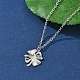 Ожерелья с подвесками из нержавеющей стали 304 с клевером NJEW-M109-01P-3