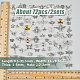 Hobbiesay 2 juegos de 2 colgantes de aleación de estilo tibetano FIND-HY0002-87-2