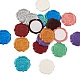 20本10色粘着ワックスシーリングシール  封筒シール用  あなたのための言葉  ミックスカラー  30.8x30.8x2.2mm  2個/カラー DIY-TA0003-45-4