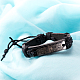 Unisex pulseras de cordón de cuero de moda BJEW-BB15547-B-8