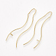 Brass Stud Earring Findings KK-T035-134G-1