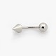 316L Surgical Stainless Steel Eyebrow Ring AJEW-P002-B-10-2