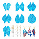 Mega pet 7pcs 7 style papillon bricolage pendentif moules en silicone DIY-MP0001-15-1