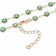Ожерелья и браслеты из звеньев маргаритки комплекты украшений SJEW-JS01138-02-5