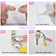 GLOBLELAND 30 Sets Blank Keychain Making Kit with 30 Pcs Acrylic Board and 60 Pcs Tassel Pendants Acrylic Keychain Ornament Sublimation Blanks for DIY Keychains Handmade Gifts DIY-WH0453-25-3