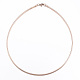 Casual Style 304 Stainless Steel Snake Chain Choker Necklaces STAS-O037-05RG-1