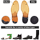 Ahandmaker 60 pz piastre per talloni scarpa in gomma tacco rubinetti suola di scarpa nera scarpe con tacco pastiglie di riparazione kit di riparazione di scarpe di ricambio con il ferro chiodi per stivali scarpe tacchi alti FIND-GA0002-48-6