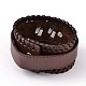 Awesome Design Leather Cord Bracelets BJEW-D351-36-2