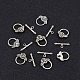 PandaHall 10sets Tibetan Style Rose IQ Toggle Clasps for Valentine's Jewelry Making Antique Silver TIBE-PH0001-05AS-NR-5
