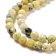 Brins de perles turquoise jaune naturel (jaspe) G-D463-11C-3