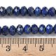 Natürliche Lapislazuli Perlenstränge&nbsp;G-D344-A17-6