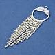 Ciondoli rhinestone in ottone&nbsp;KK-I715-08S-01-2