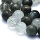 Chapelets de perles en quartz rutile vert naturel G-E561-14-11mm-3