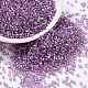 シリンダーシードビーズ  銀並ぶ  丸い穴  均一サイズ  暗紫色  2x1.5mm  穴：0.8mm  約888個/10g X-SEED-H001-G20-1