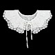 AHANDMAKER White Embroidered Lace Neckline Trim AJEW-WH0250-78-1