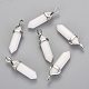 Natural White Jade Double Terminated Pointed Pendants X-G-F295-04H-1