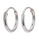 925 Sterling Silver Hoop Earring Findings STER-E062-05A-S-3