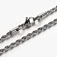 304 Stainless Steel Rope Chains Necklace STAS-L142-04-1