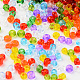 8/0 perles de rocaille en verre de couleurs transparentes SEED-T005-08-3