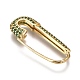Brass Hoop Earrings EJEW-K085-04G-2