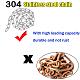 UNICRAFTALE about 1m Paperclip Chains Stainless Steel Cable Chains Drawn Elongated Cable Chain Metal Chains for Women DIY Necklace Jewelry Making Stainless Steel Color STAS-WH0021-02P-4