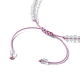 Bracelet de perles de verre tressées pour femme BJEW-JB09657-3