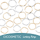 Dicosmetic 120шт 2 цвета латунные соединительные кольца KK-DC0002-69-3