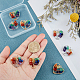 SUPERFINDINGS 8Pcs 2 Colors Heart Tree of Life Gemstones Pendant Crystal Quartz 7 Chakra Crystals Gemstones Charms Life of Tree Pendant Charms for Jewelry Making FIND-FH0005-10-3