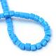 Opaque Solid Glass Bead Strands GLAA-R167-2x2-02F-3