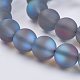 Chapelets de perles en pierre de lune synthétique G-F430-02-8mm-3