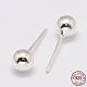 925 Sterling Silber Ohrstecker&nbsp;LS-STER-K028-01S-2mm-4