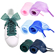 GORGECRAFT 6 Pairs Ribbon Shoelaces for Women Shoe Laces Silk Satin Casual Flat Organza Shoestrings Athletic DIY-GF0004-49A-1