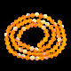 Imitano i fili di perle di vetro smerigliato bicono di cristallo austriaco GLAA-F029-TM4mm-A23-3