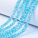 Electroplate Glass Beads Strands EGLA-A034-T8mm-B14-1