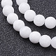 Natural White Jade Beads Strands X-GSR4mmC067-2