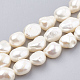 Hebras de perlas de agua dulce cultivadas naturales PEAR-S012-79A-1