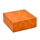 Картонная коробка для браслета с квадратным цветочным принтом CBOX-Q038-03B-1
