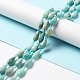 Natural Flower Amazonite Beads Strands G-B028-A03-2