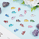 CHGCRAFT 56Pcs 14 Colors Enamel Metal Elephant Charms Connectors Links Elephant Pendant Link with Double Loops for DIY Bracelet Earring Necklace Keychain Jewelry Crafts Making FIND-CA0005-18-5