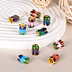 Yilisi 20 pièces 5 couleurs chapeaux de perles en alliage ENAM-YS0001-04-3